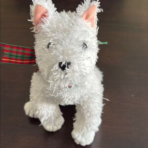 Ty Beanie Baby Kirby Dog Christmas Holiday Plush